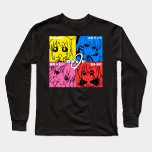 Kessoku Band with Funny Expressions Long Sleeve T-Shirt